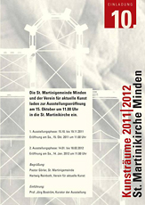 Plakat kunstraeume 2011-2012 Martinikirche Minden